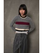 Grauer Wollpullover Nagoya Punto