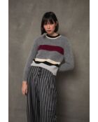 Grauer Wollpullover Nagoya Punto
