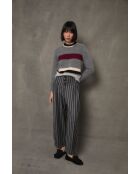Grauer Wollpullover Nagoya Punto