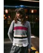 Grauer Wollpullover Nagoya Punto