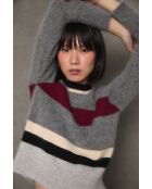 Grauer Wollpullover Nagoya Punto