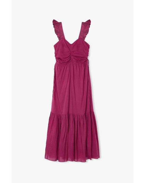 Isi Plum Voile Baumwollkleid
