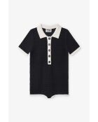 Combinaison en coton Sasha Punto noir
