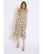 Robe en coton Column Colmena noire
