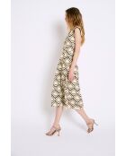 Robe en coton Column Colmena noire