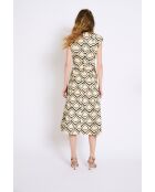 Robe en coton Column Colmena noire