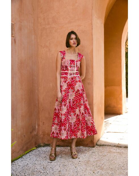 Rotes Baumwollkleid Corse Palmas