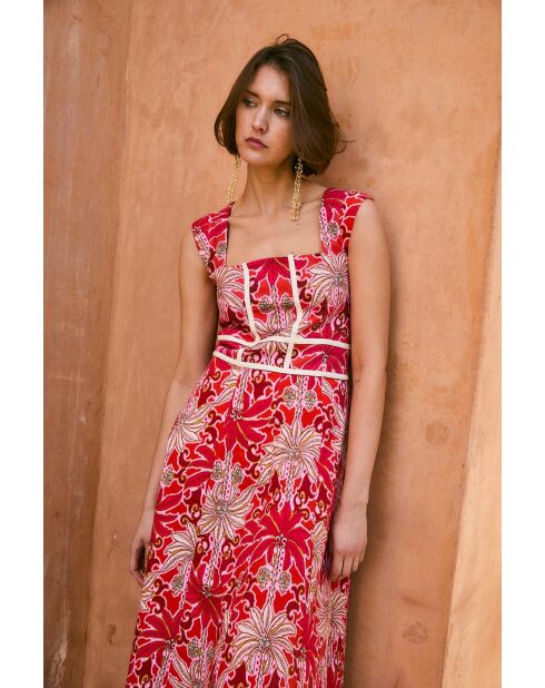 Rotes Baumwollkleid Corse Palmas