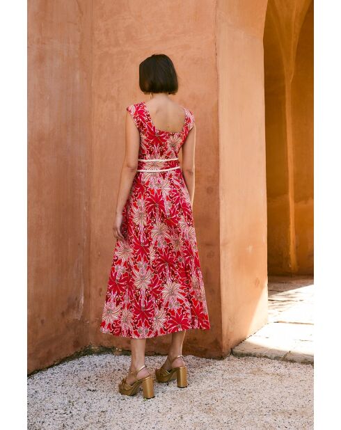 Rotes Baumwollkleid Corse Palmas