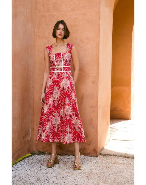 Rotes Baumwollkleid Corse Palmas