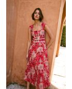 Rotes Baumwollkleid Corse Palmas