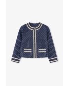 Chaqueta de algodón azul marino Lorence Florinda