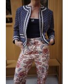 Chaqueta de algodón azul marino Lorence Florinda