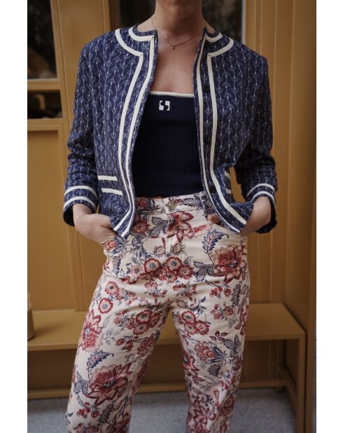 Giacca Lorence Florinda in cotone blu