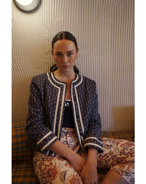 Giacca Lorence Florinda in cotone blu