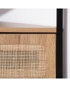 Jaya 1-türiger Eck-TV-Ständer mit Rattanrohr, L.100 cm