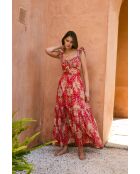 Isi Palmas rotes Baumwollkleid