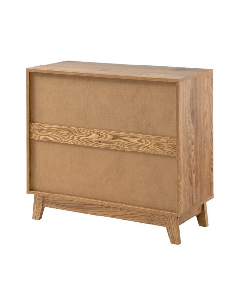2-türiges Sideboard Alia mit Rattangeflecht, L.80 cm
