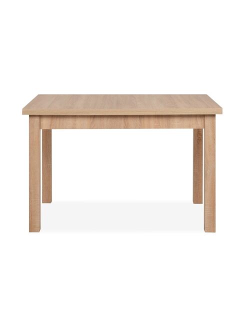 Table à manger Longford extensible décor chêne sonoma - L.120 à 200 cm