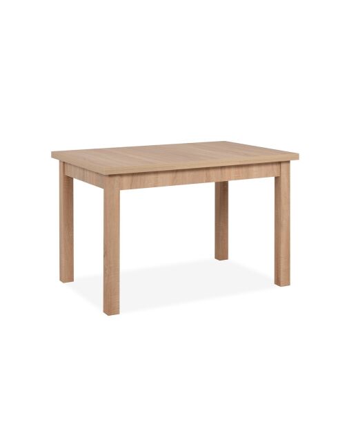 Table à manger Longford extensible décor chêne sonoma - L.120 à 200 cm