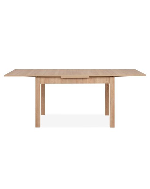 Table à manger Longford extensible décor chêne sonoma - L.120 à 200 cm
