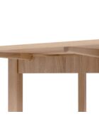 Table à manger Longford extensible décor chêne sonoma - L.120 à 200 cm