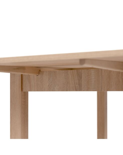 Table à manger Longford extensible décor chêne sonoma - L.120 à 200 cm