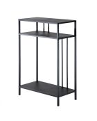 Console Olli haute en métal noir - H.90 cm