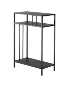 Console Olli haute en métal noir - H.90 cm