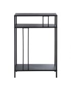 Console Olli haute en métal noir - H.90 cm