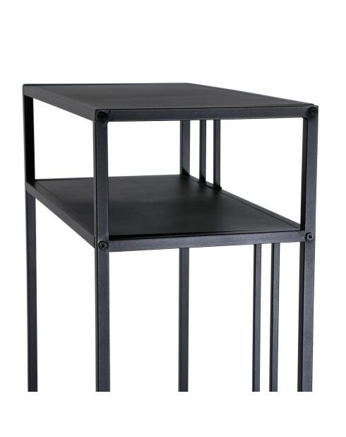 Console Olli haute en métal noir - H.90 cm