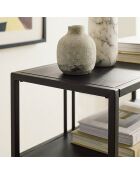 Console Olli haute en métal noir - H.90 cm