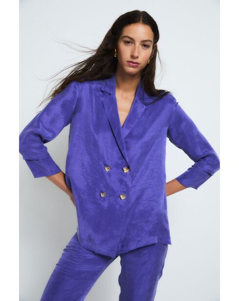 Lila Icon Cupro Jacke