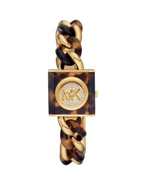 Orologio in acciaio marrone MK4808