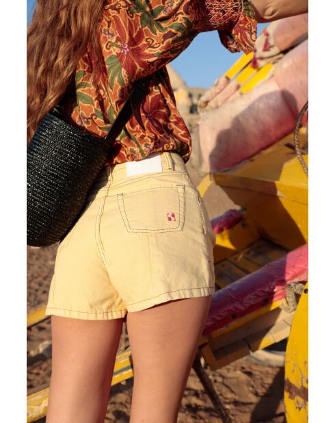 Shorts in cotone giallo Corse Canbas