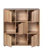 Armario Modu de 9 compartimentos con decoración de madera de 5 puertas - L.89 cm