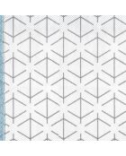 Set de 2 fundas para ropa blanca y azul - H.120 cm