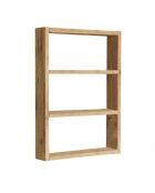 Emma wandplank 3 planken licht houten decor - H.60 cm