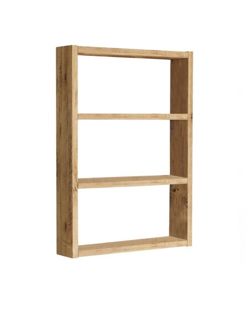 Emma Wandregal 3 Regale helles Holzdekor - H.60 cm