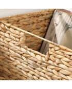 Scatola giochi in giacinto d'acqua con ruote - L.50 cm