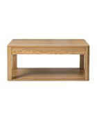 Tavolino Celia con 2 piani rettangolari effetto legno - L.90 cm