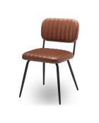 Lot de 2 chaises Sparte de séjour marron - L.56 cm