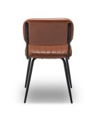 Lot de 2 chaises Sparte de séjour marron - L.56 cm