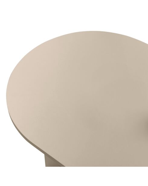 Table basse Iris ovale beige - L.119 cm
