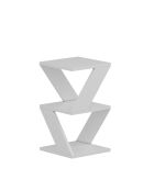 Tavolino da divano Albeni 3 livelli bianco - H.50 cm