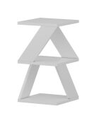 Tavolino da divano Albeni 3 livelli bianco - H.50 cm