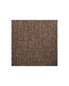 Lot de 2 chaises Lara en tissu marron chiné, pieds effet noyer - L.58 cm