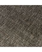 Lot de 2 chaises Vesper tissu chiné et pieds métal coloris gris foncé et noir