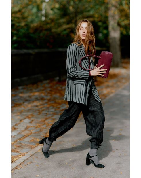 Grijze wollen blazer van Emily Rayas