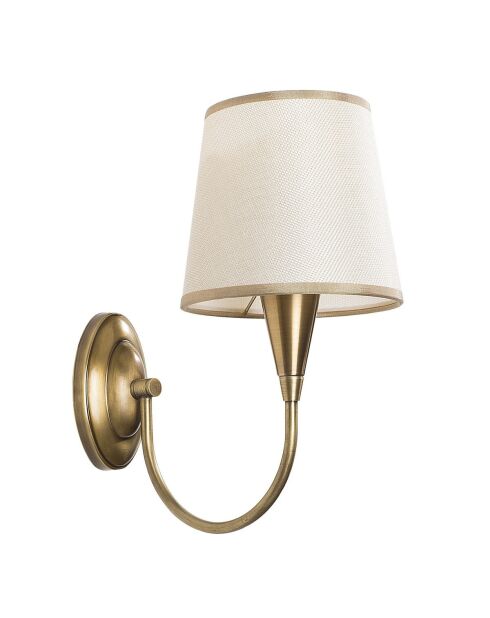 Applique murale Pardo en métal bronze antique et tissu - H.31 cm